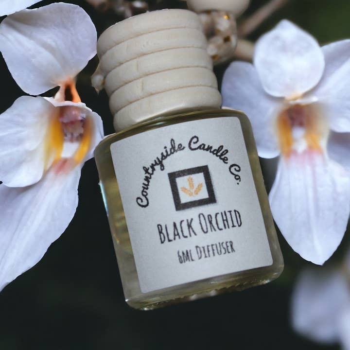 8ml Black Orchid Car Diffuser for wholesale by Countryside Candle Co
