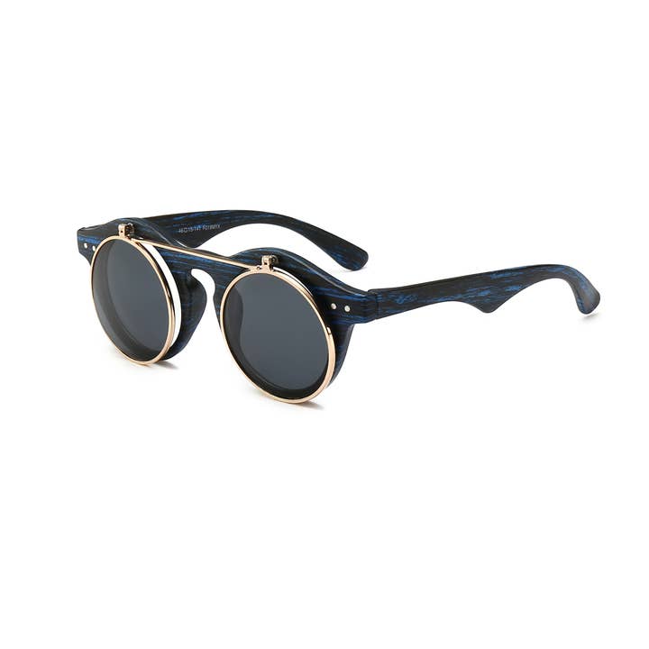 Trio Trading - Wholesale Sunglasses - Unisex - Retro Flip Up Sunglasses For Unisex Assorted 12 Pack7