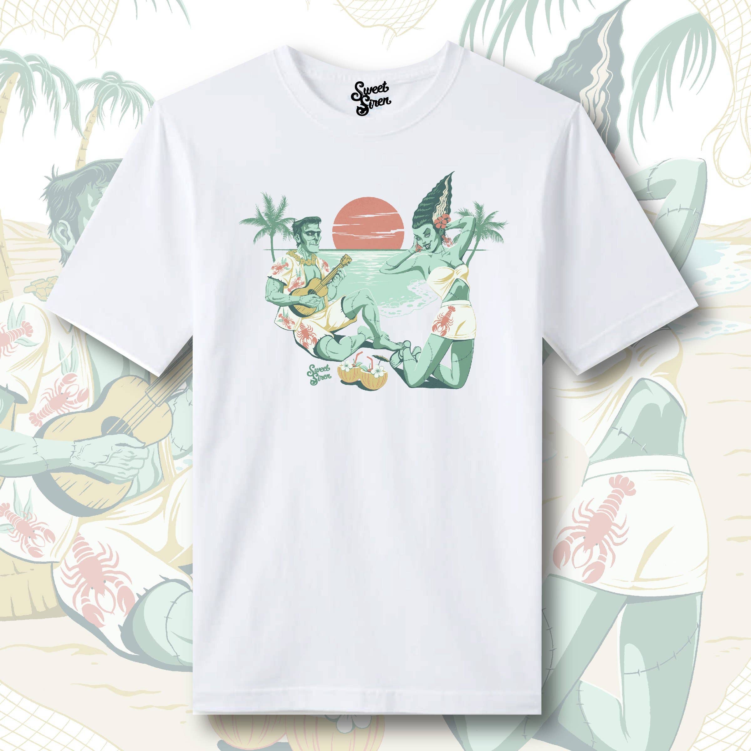 Sweet Siren Designs - Wholesale T-Shirt (Graphic) - Unisex - We're Alive! Horror Monsters Unisex Tee3