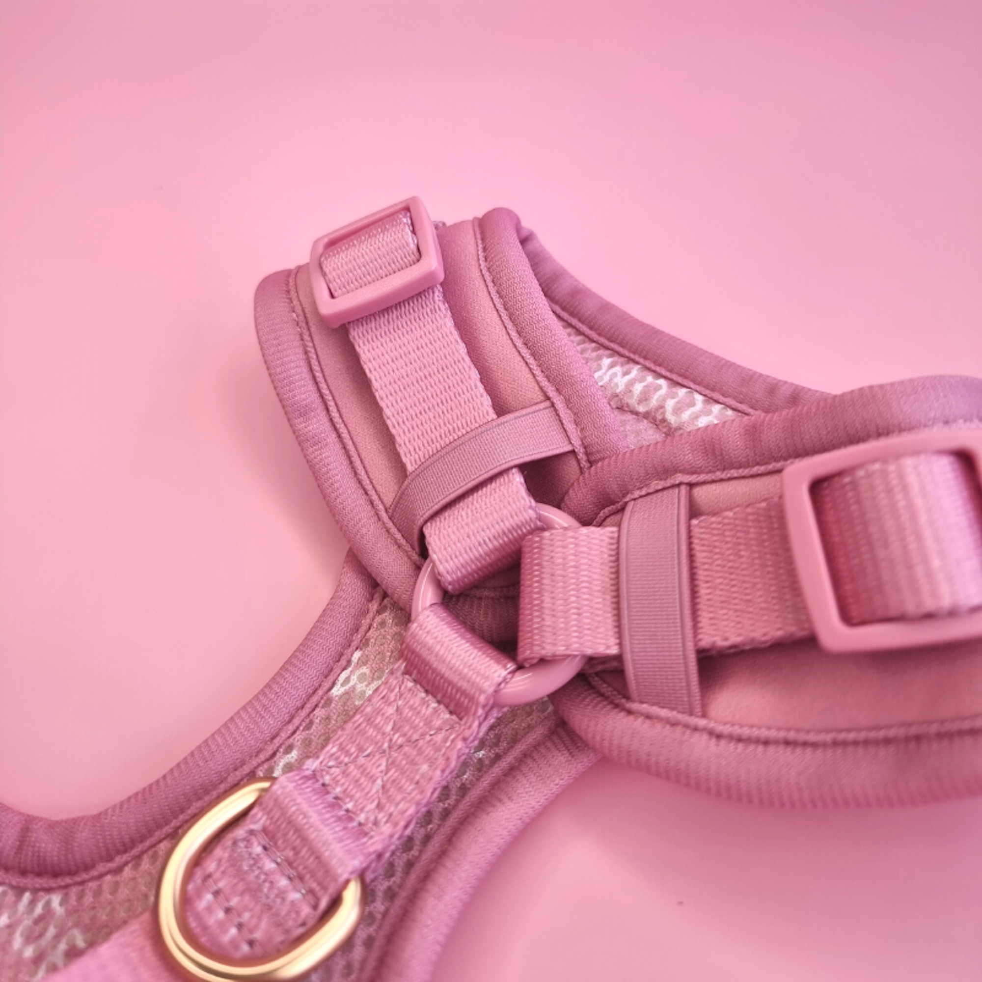 WOOF INC - Wholesale Pet Harness - Dog - Dusty Pink Adjustable Dog Harness3