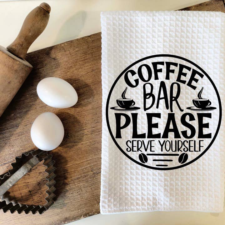 Aria Rae – wholesale Kökshandduk – Dekorativ köksduk för kaffebar i våffelväv0