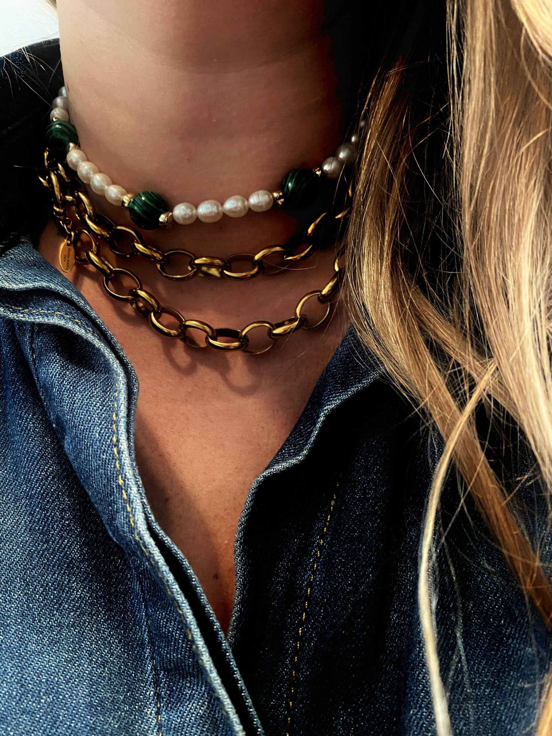 Shaker Jewels – Colar com missangas/pérolas por atacado – Colar VIVI1