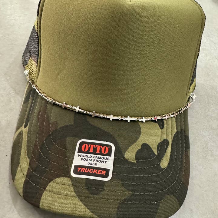 Cross Trucker Hat Chain for wholesale by Coco & Common