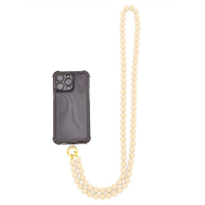 ZENZII Jewelry - Wholesale Beaded/Pearl Necklace - Matte Resin Beaded Crossbody Phone Lanyard22