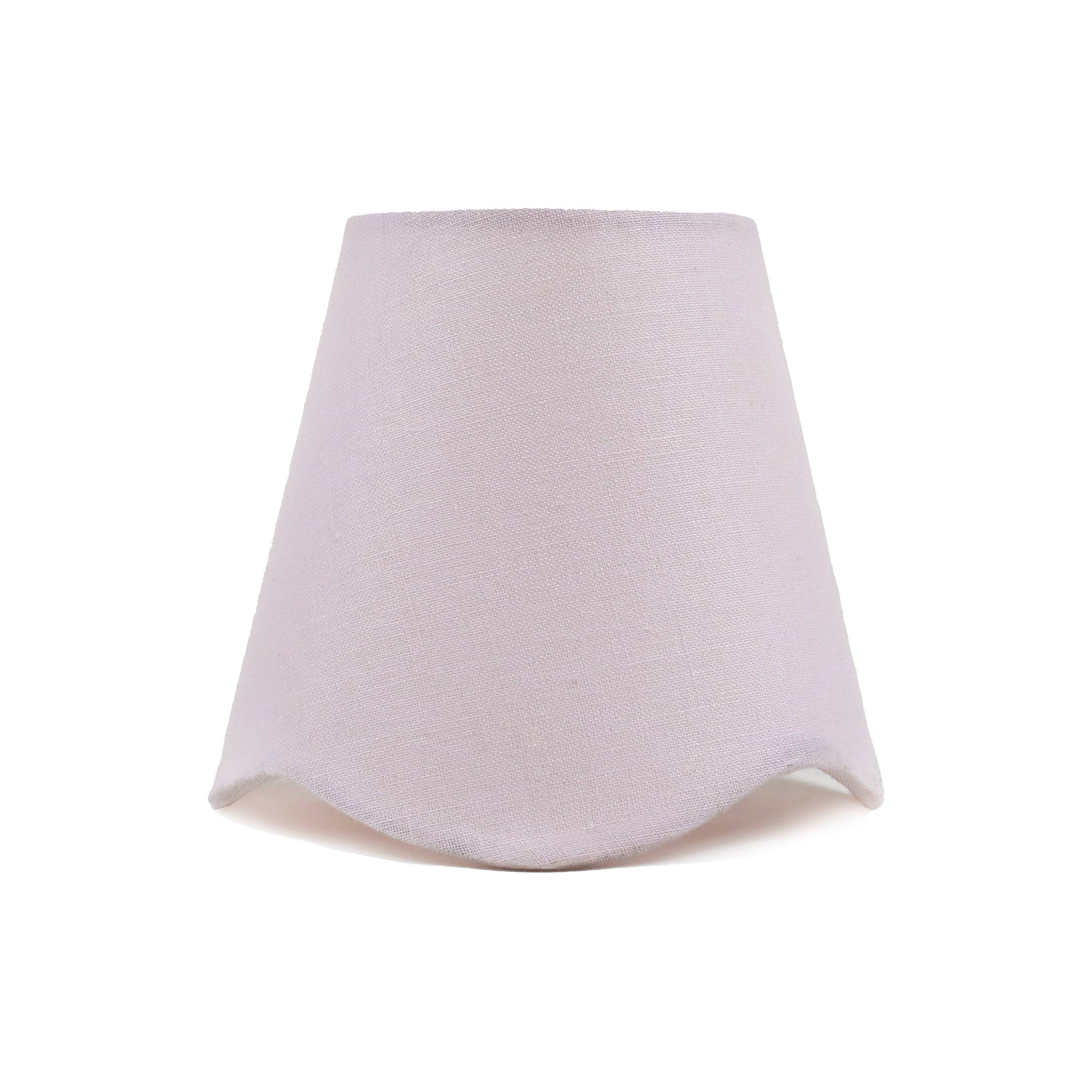 International Shades - Wholesale Lamp Shade - Scalloped Linen Chandelier Shade