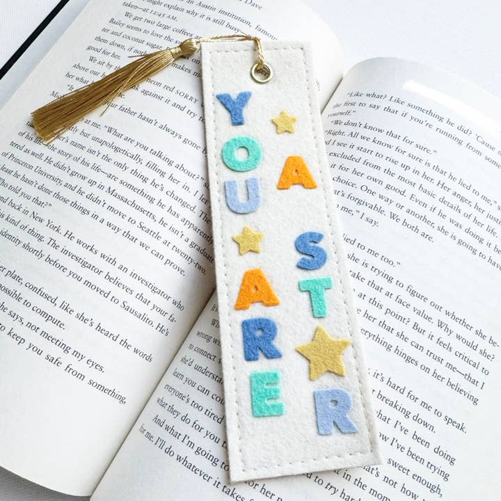 Vous êtes un marque-page étoile bleu pour la vente par Milo & Mollie