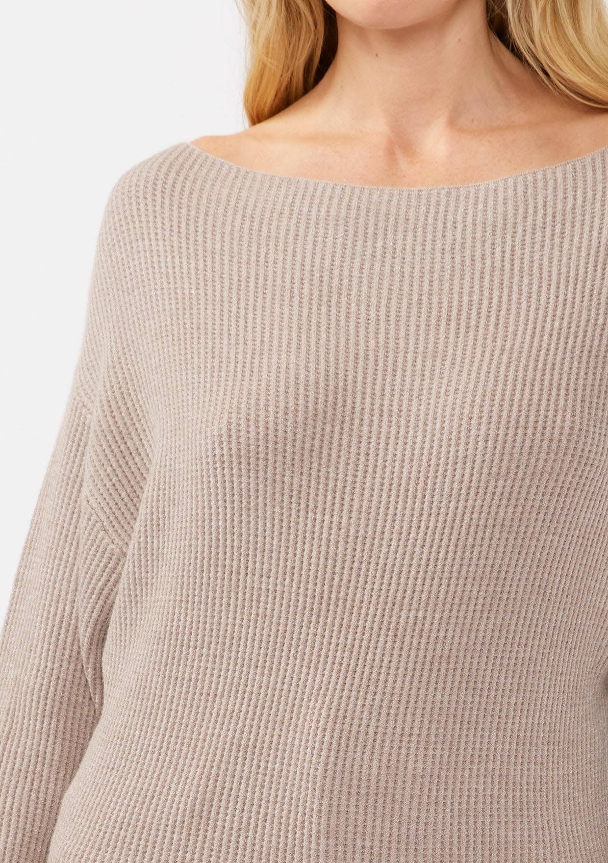 Lovestitch - Vente Pull en maille – femme - Pull en tricot gaufré à manches longues57