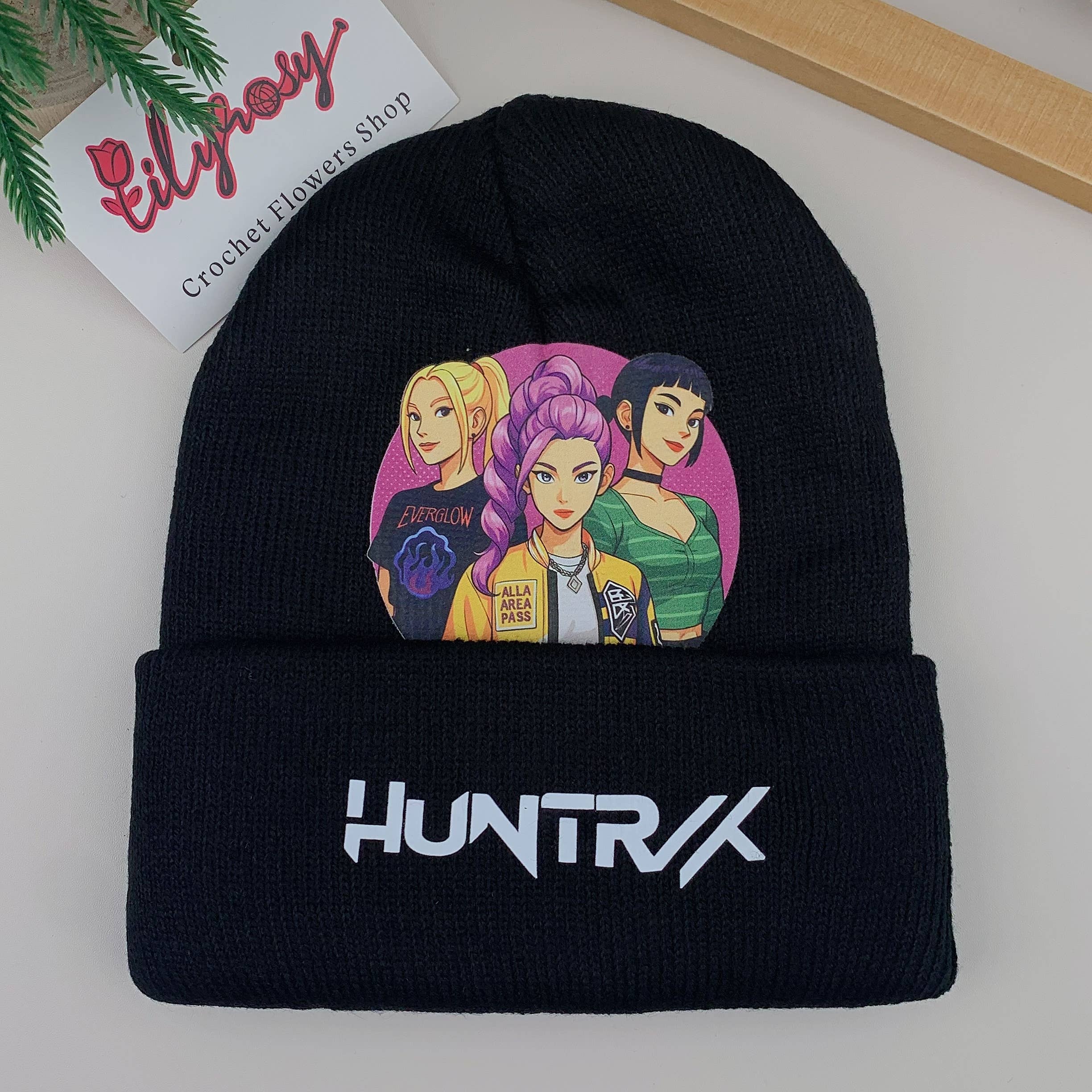 Lilyrosy（Duty free) - Wholesale Beanie - Kids - K-POP Demon Hunters Custom Knit Beanie,Adult & Kids Friendly20