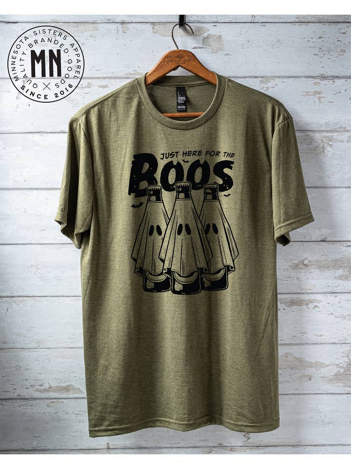 Minnesota Sisters - Wholesale Screen Printed T-Shirt - Unisex - Just Here for the Boos T-Shirt6