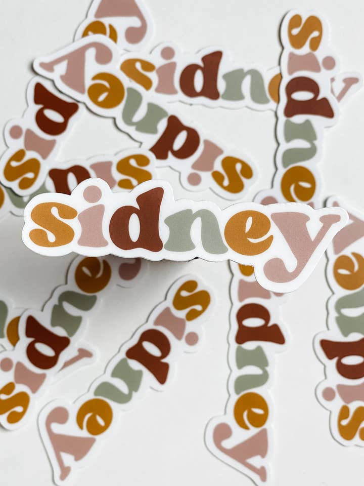 Sidney Sticker voor wholesale door Detty Designs