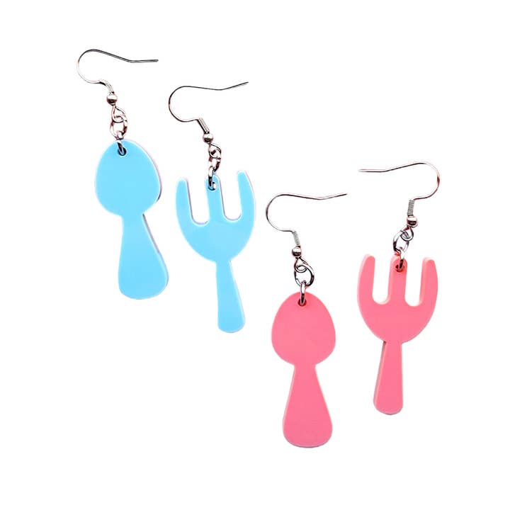 Mushy Mushy - Venta al por mayor Pendientes colgantes - Pendientes Tenedor y Cuchara