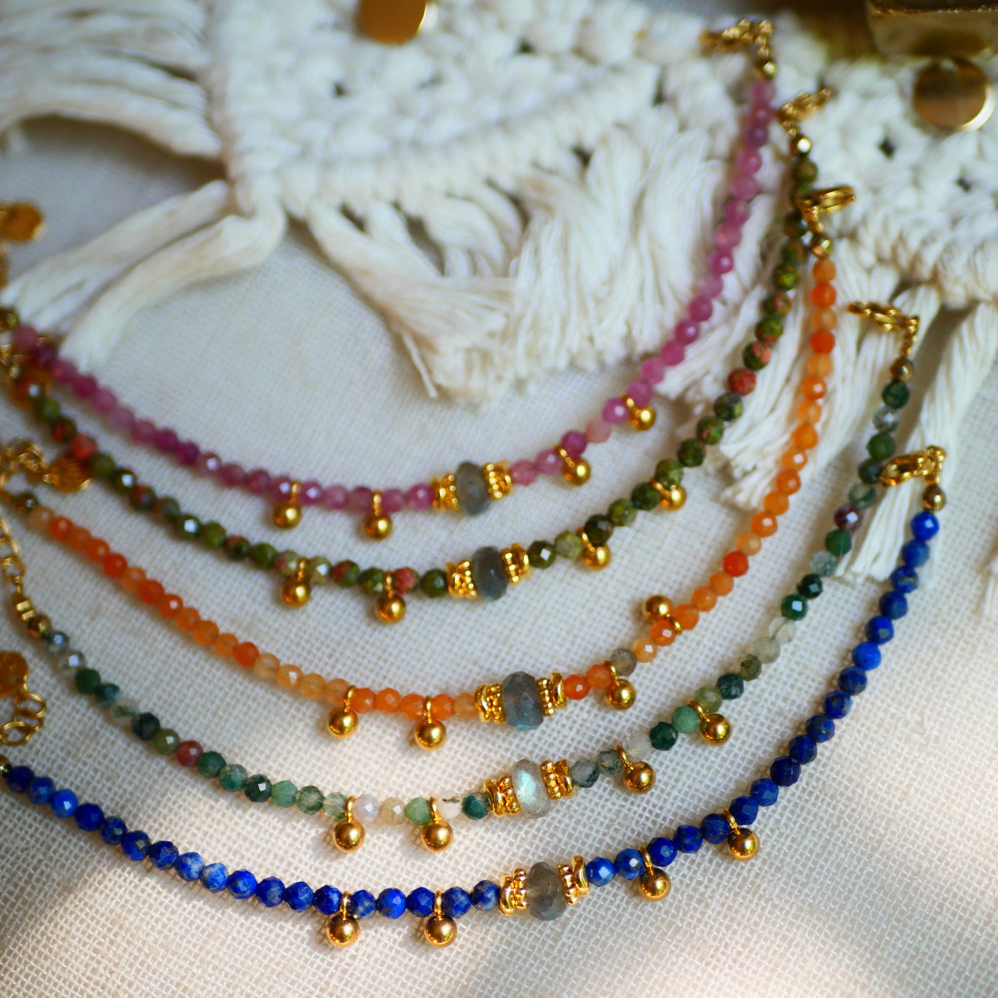 GINANDGER - Wholesale Beaded Bracelet - ANUBHAV BRACELET CHOICE OF STONES11