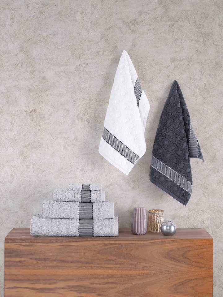 Brooks Brothers Circle in Square badhanddoeken, 2 stuks voor wholesale door Brooks Brothers