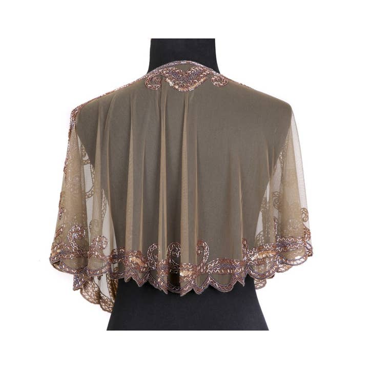 Western Fashion - Wholesale Cape - Women's - 8906 - Beaded Flapper Cape16