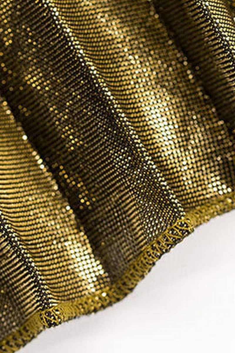 NINEXIS - Wholesale Skirt - Women's - CWBLS00716_PLUS SIZE HIGH WAIST PLEATED MAXI SKIRT GOLD8