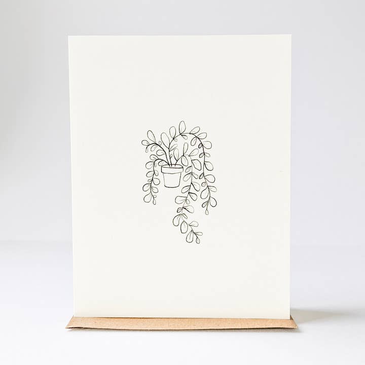 Tarjeta para colgar planta para venta al por mayor de under the stairs paper co.