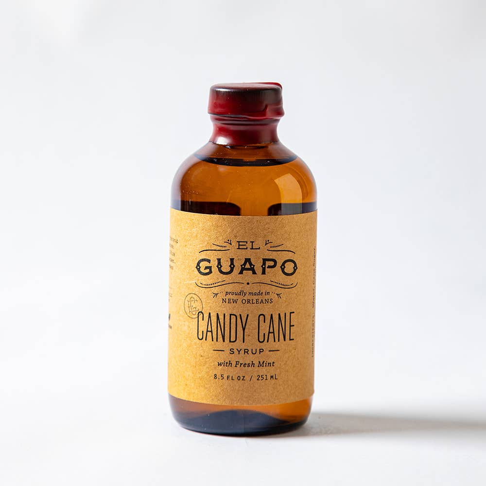 El Guapo – wholesale Cocktail mix/syrup – Syrups: Candy Cane - Holiday Cheer, Bottled 🎄🎅🏼8