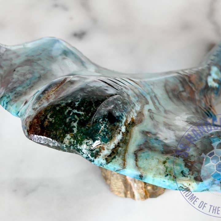 Marble Blue Stingray 6" for wholesale by SS handcrafted Art