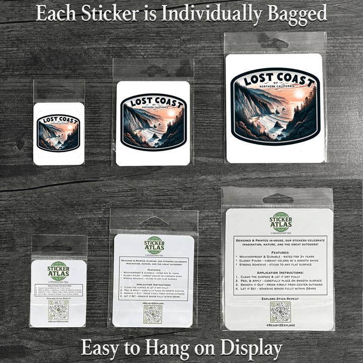 Sticker Atlas - Wholesale Sticker - Lost Coast NorCal Sticker1