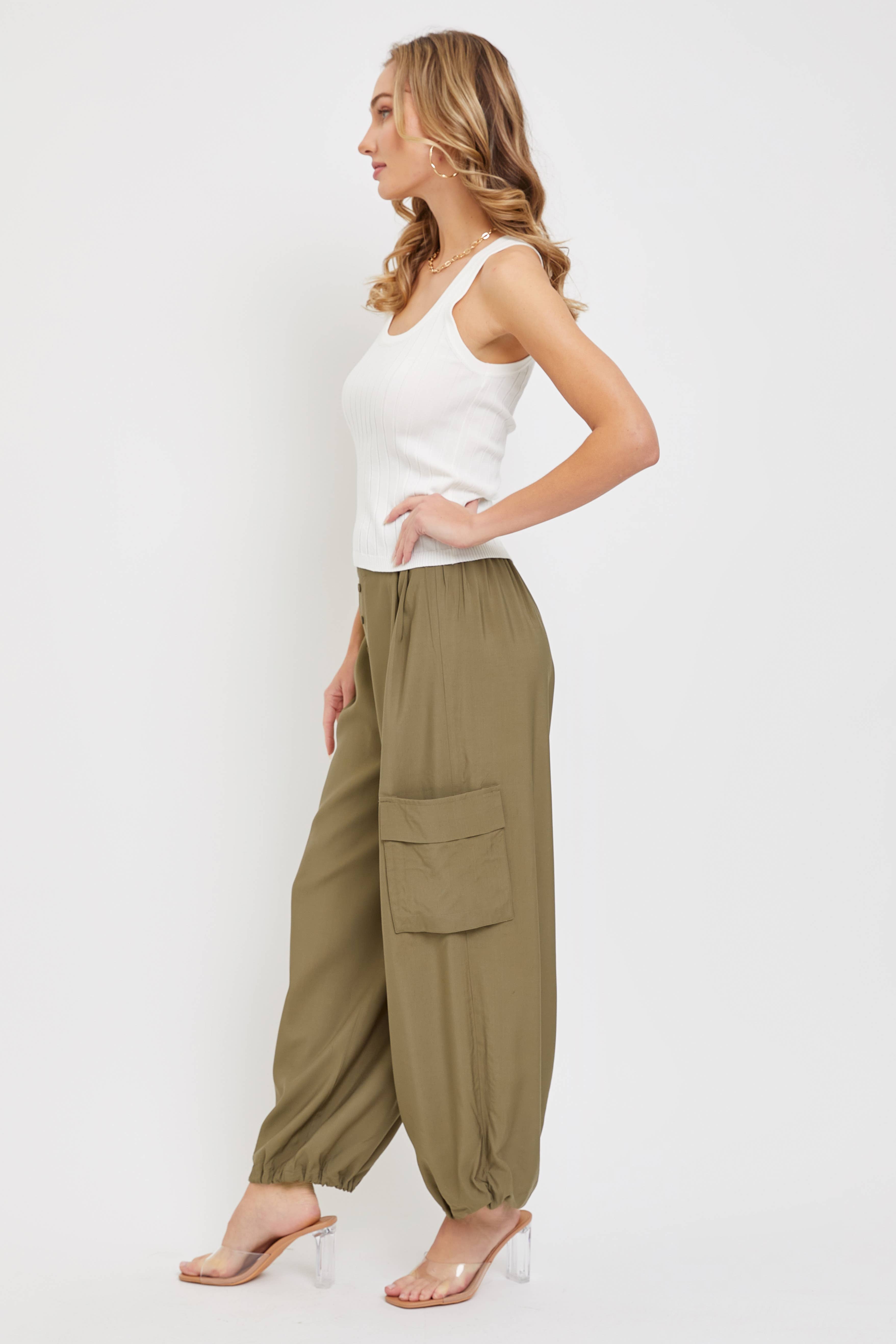 Sweet Lovely by Jen - Wholesale Lounge Sweatpants/Joggers - Women's - BOHO FEELS FLOWY LOOSE FIT JOGGER PANTS8