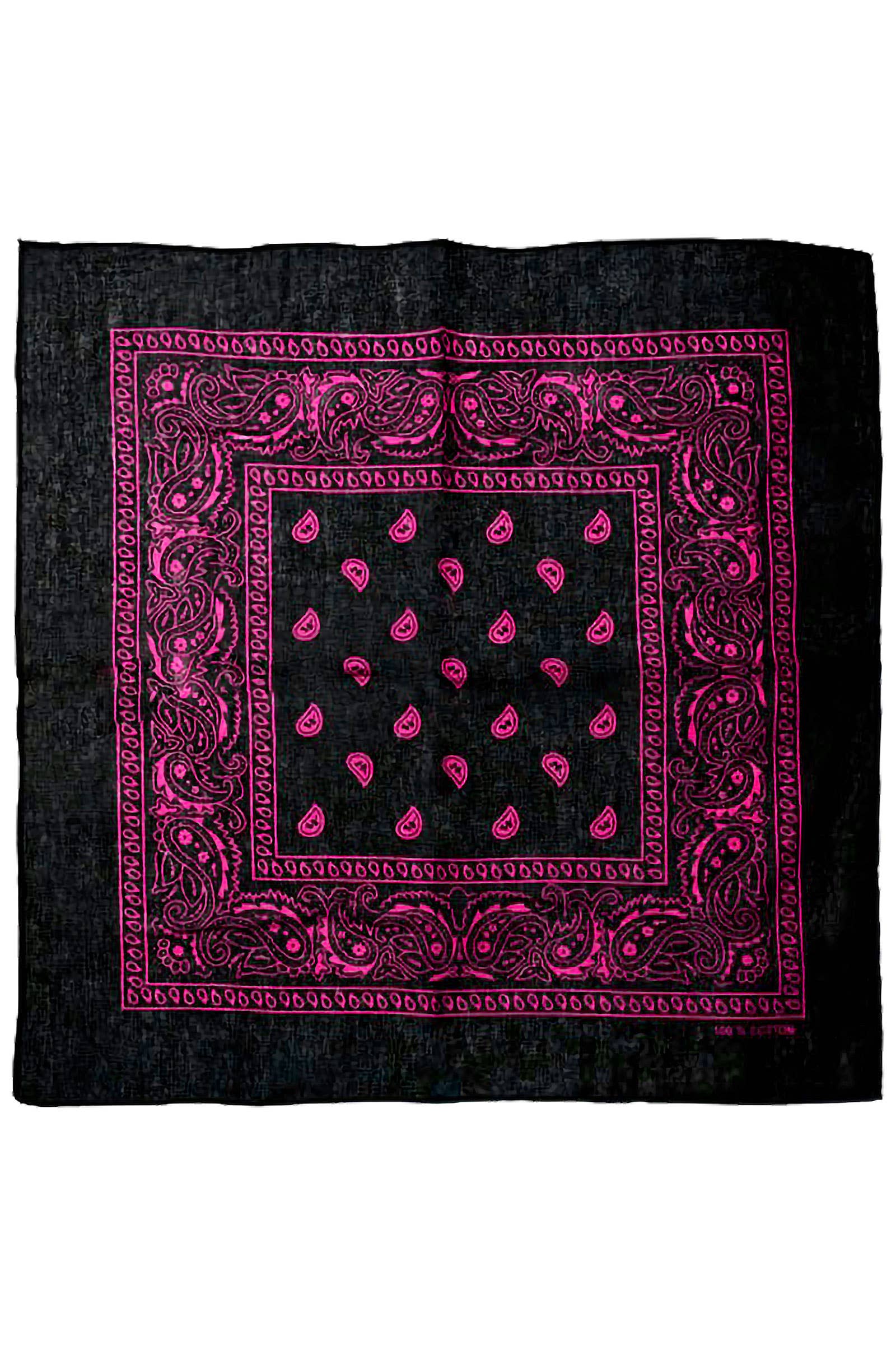 Cap Zone – Engroshandel Bandana - Dame – Klassisk firkantet bandana i bomuld med paisleyprint3