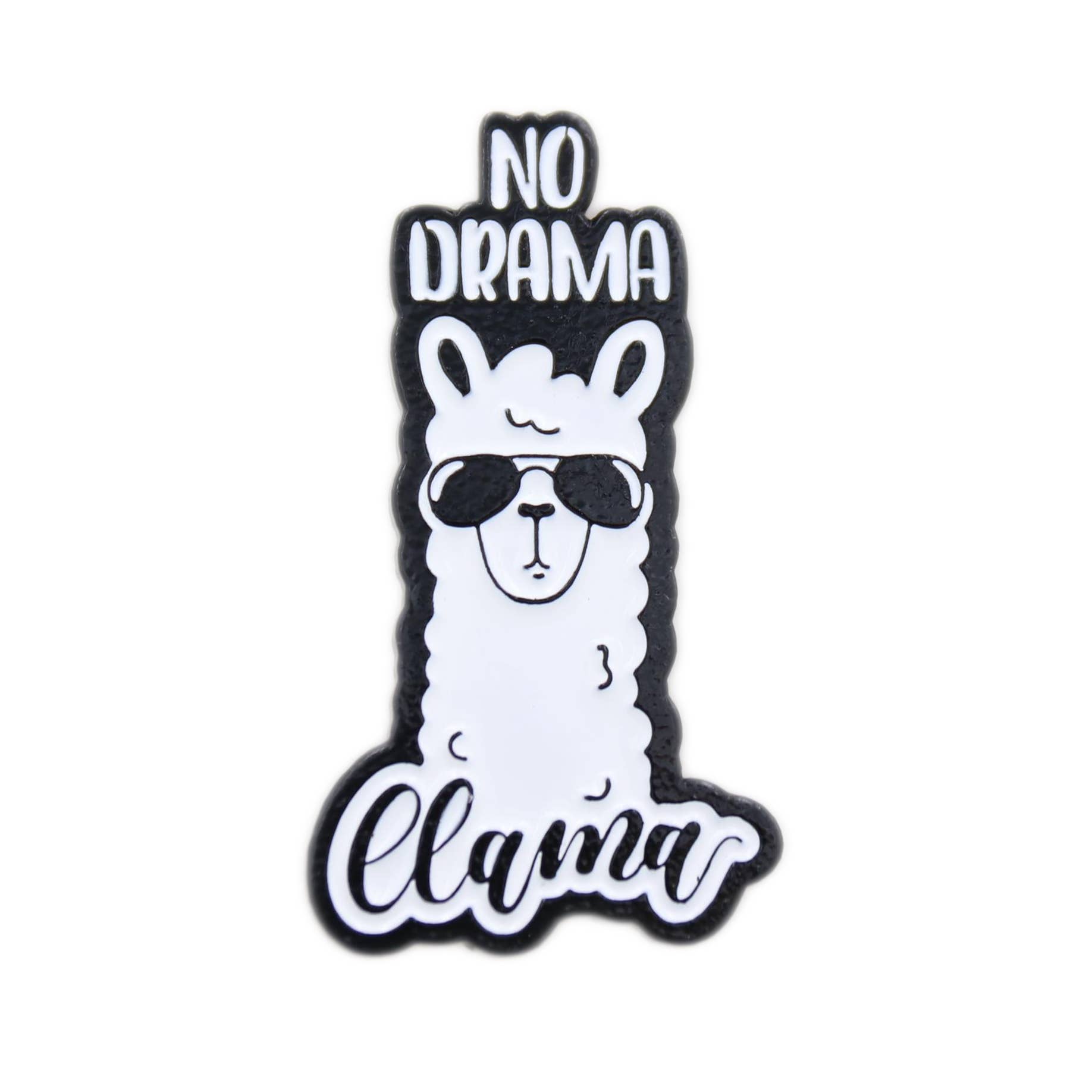 Real Sic - Venta al por mayor Botón/prendedor - No Drama Llama Pin — sin estrés motivacional llama pin esmaltado