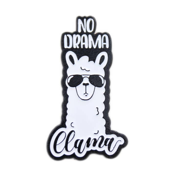 Real Sic - Venta al por mayor Botón/prendedor - No Drama Llama Pin — sin estrés motivacional llama pin esmaltado0