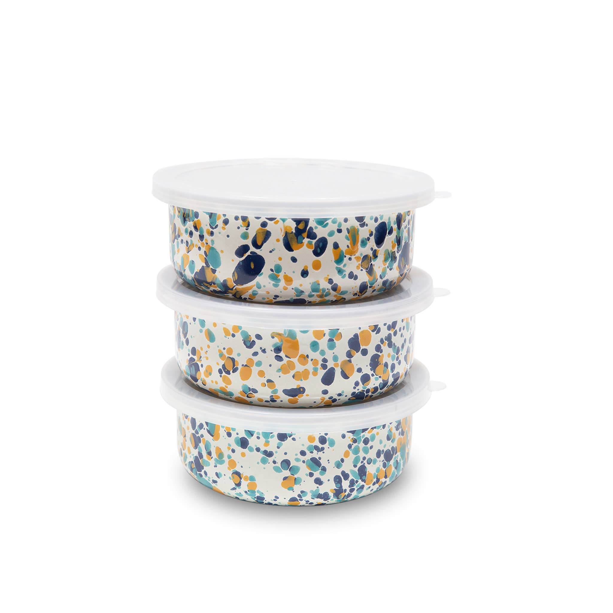 Crow Canyon Home – Großhandel Schüssel – Catalina Emailware 3-teiliges Aufbewahrungsschüssel-Set3