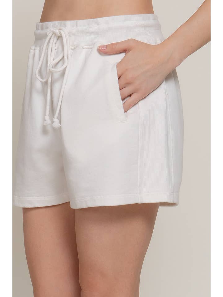 Active Basic | Active USA - Wholesale Lounge Shorts - Women's - Garment Washed Terry Shorts10