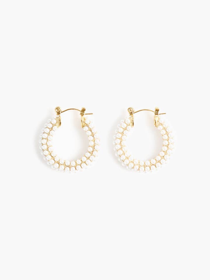 AUDREY HOOPS - pearl for wholesale by Marrin Costello