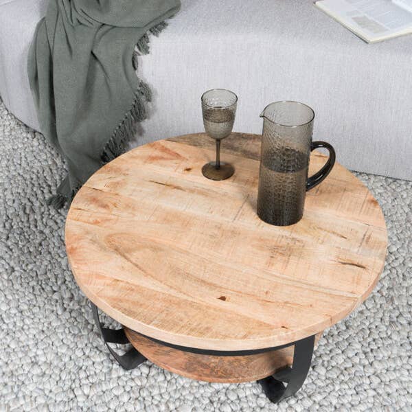 Home67 - Wholesale Coffee Table - Cilamon Wood coffee table - 90 cm1