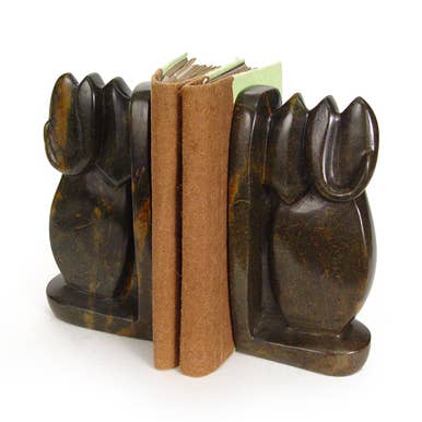 Elephant Stone Bookends (Pair) for wholesale by Mbare Home + Gift