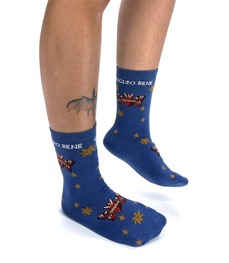 Voglio Bene - Vente Chaussettes – unisexe - CHAUSSETTES PAPILLON SACRE 42/460