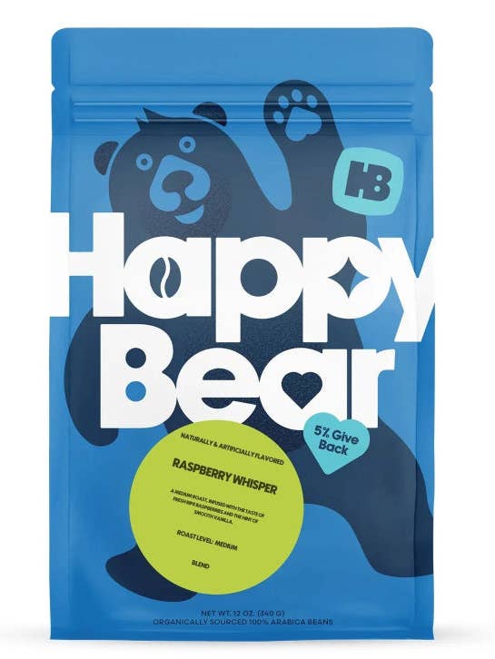 Raspberry Whisper for wholesale by Happy Bear Coffee Company