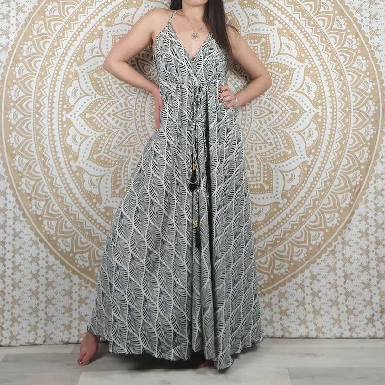 bhavnas boutique - Wholesale Dress - Women's - 5 Pcs Lot Vintage Sari Recycled Silk Dress Women Silk Dress1