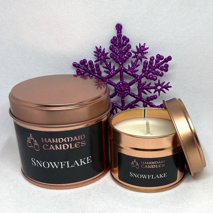 Snowflake Scented Candle for wholesale by HandMaid Candles