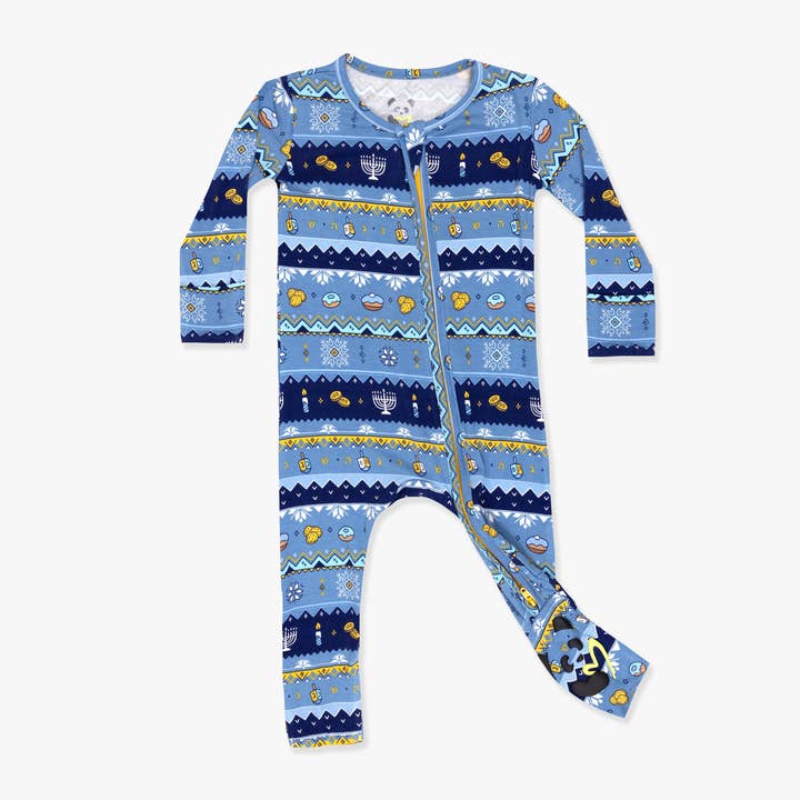 Pijama de Bambú Convertible con Diseño Fair Isle de Janucá para venta al por mayor de Bellabu Bear