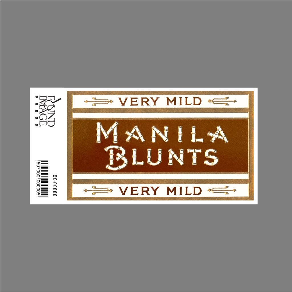 Found Image Press - Wholesale Sticker - Sticker AM-351 Cigar Box Graphics, Manila Blunts1
