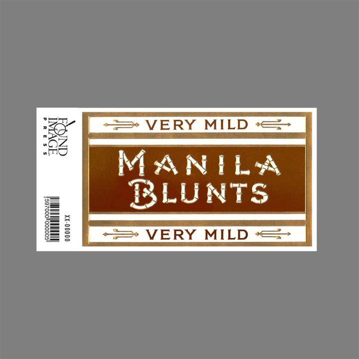 Found Image Press - Wholesale Sticker - Sticker AM-351 Cigar Box Graphics, Manila Blunts1
