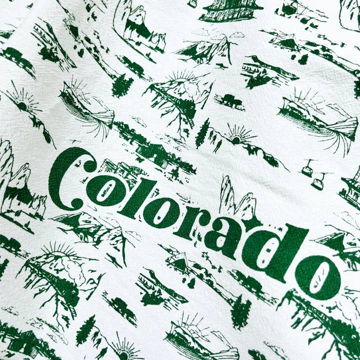 Toalha de Cozinha Colorado Scenes - Verde por atacado de H.B. Elliot