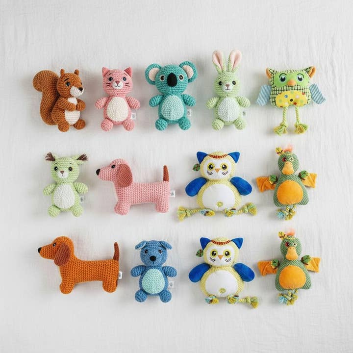 Pluchen piepend dierenspeeltje voor honden voor wholesale door kapeit