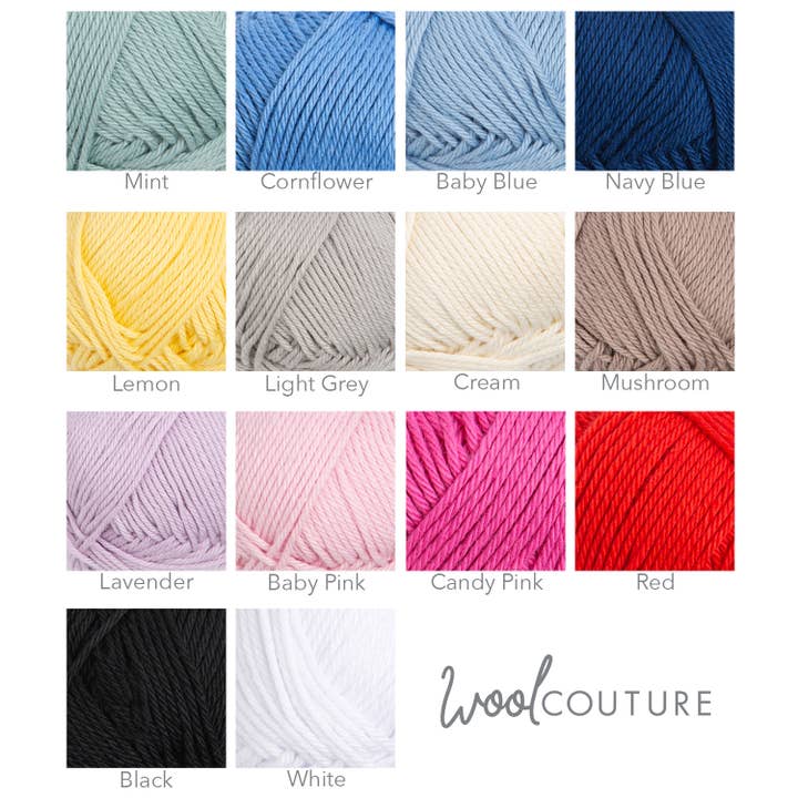 Wool Couture Company - Wholesale Yarn - Cotton Candy Yarn 50g Ball | 100% Cotton