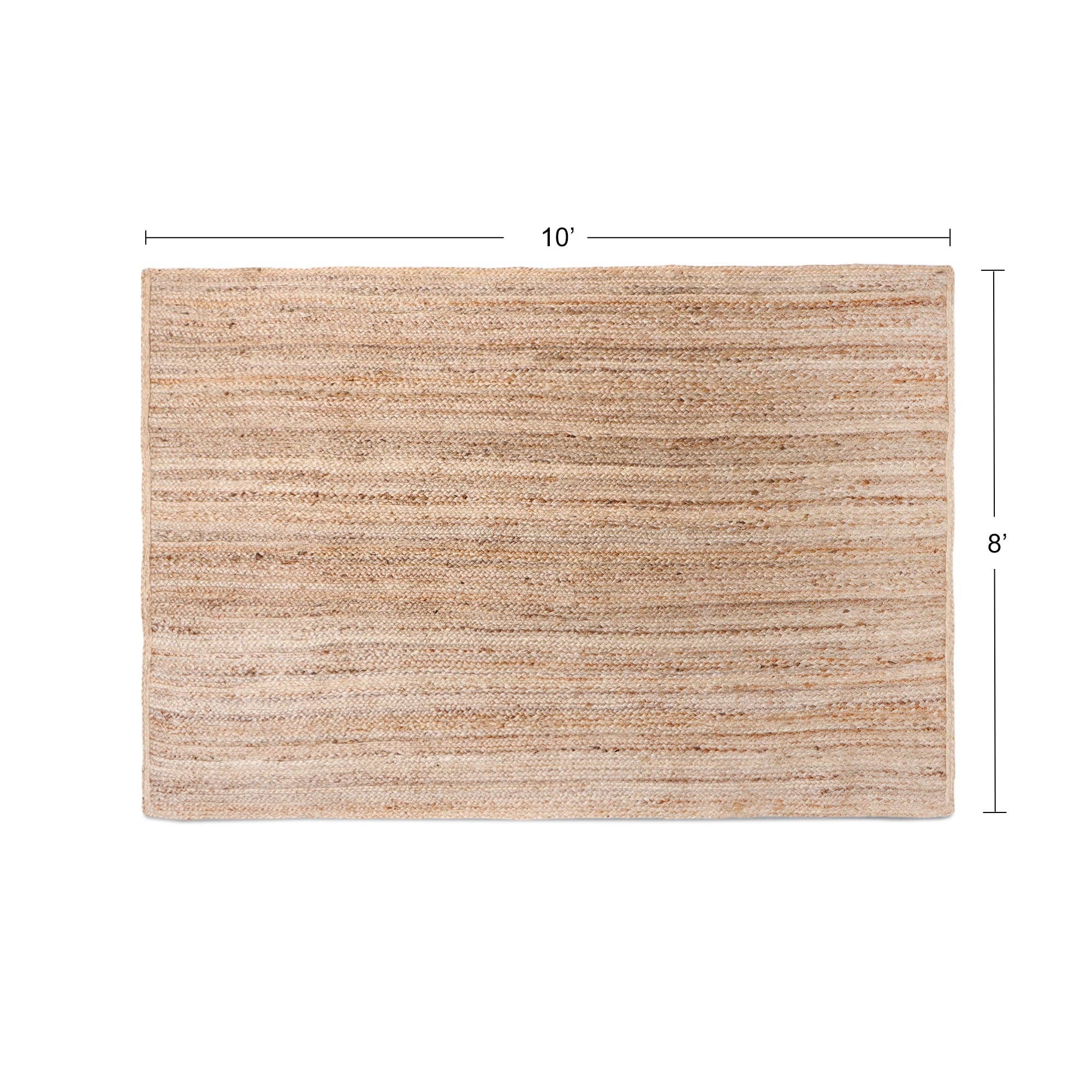 · REDEARTH · Rectangular Jute Area Rug 8'x10' Natural Rug for wholesale on Faire2