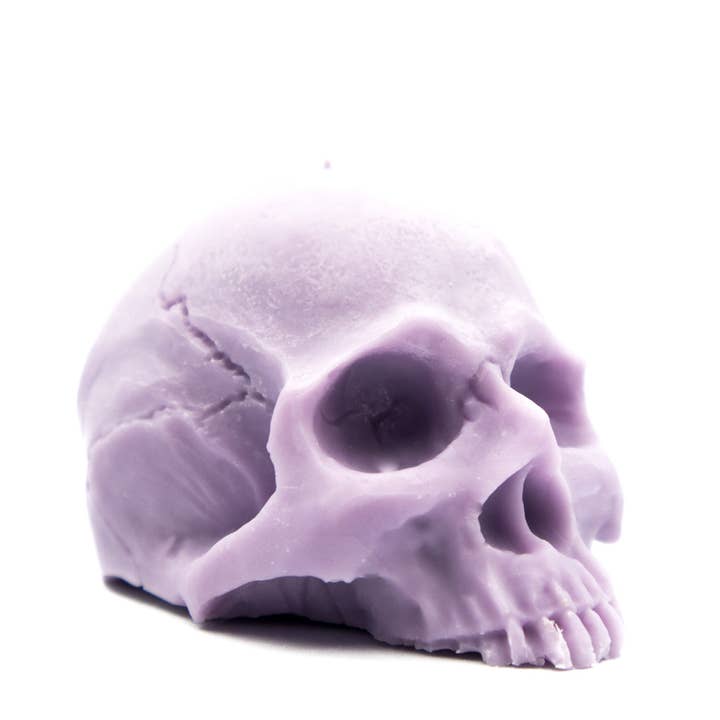 A Pleasant Thought - Wholesale Novelty Candle - Half Skull | Pillar Candle