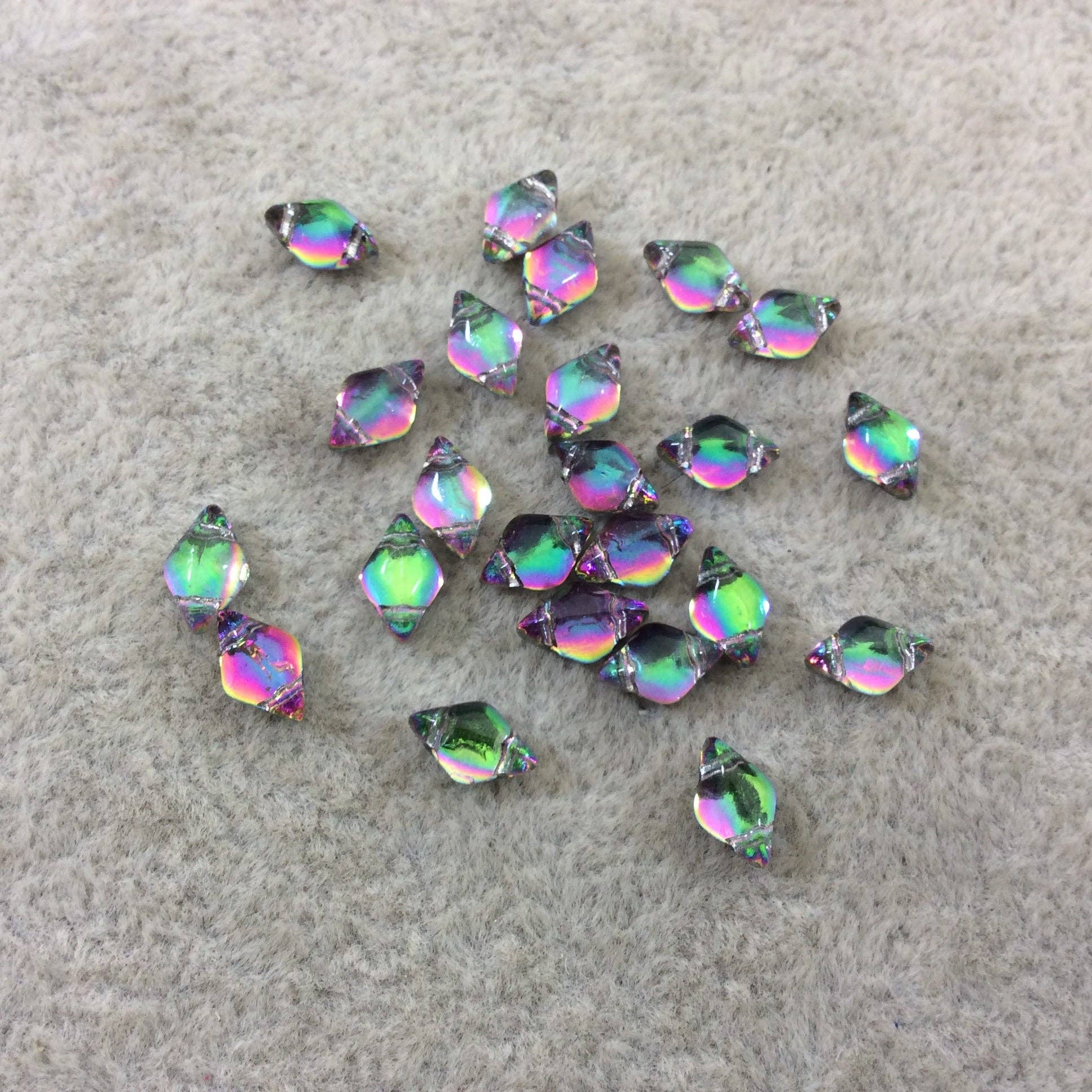 Only Beads - Wholesale Beads - Spectrum Glow GemDuo Beads – 5x8mm Miyuki Glass, 8g Tube3