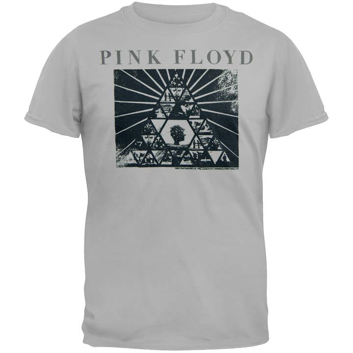 Official Store - Wholesale Screen Printed T-Shirt - Kids - Pink Floyd - Triangle Collage Big Kid's T Shirt