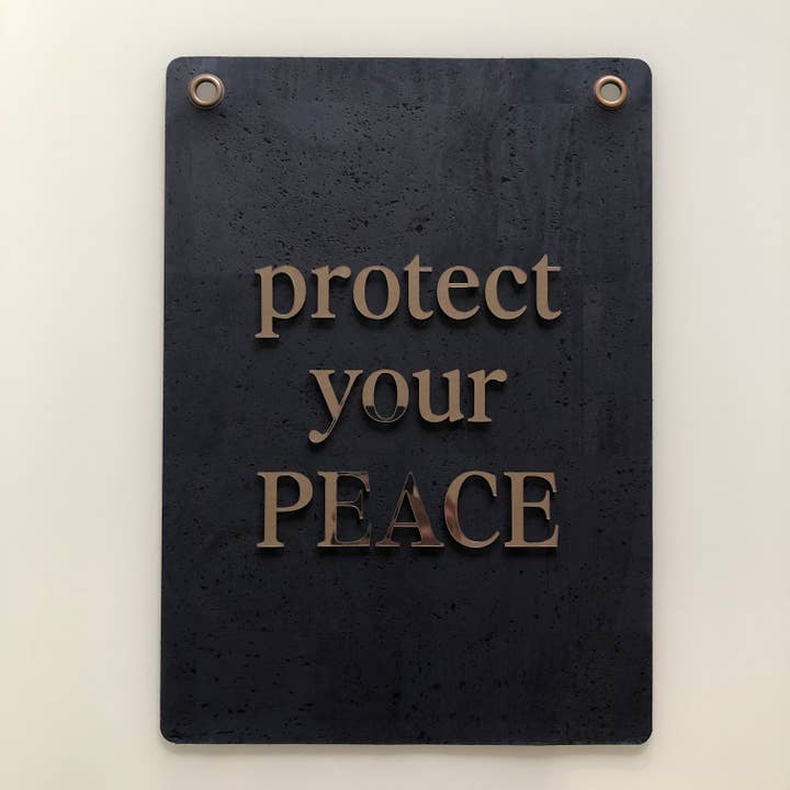 "protect your PEACE" Banner for wholesale by So Very Lovely