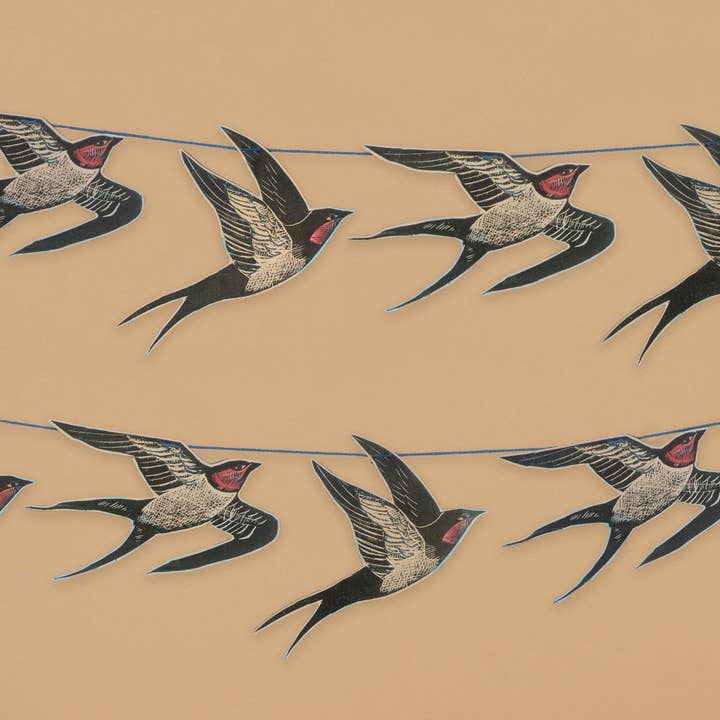 Cornish Swallows Garland for wholesale by Art Angels