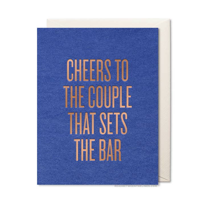 Cheers to the Couple Card for wholesale by Read Between The Lines®