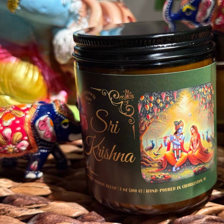 Fantastical Wicks - Wholesale Jar/Filled Candle - Sri Krishna | 7 oz5